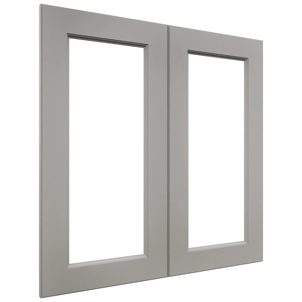 Fabuwood Fusion Nickel DS DFG3030 Wall Prepped Door, Front View