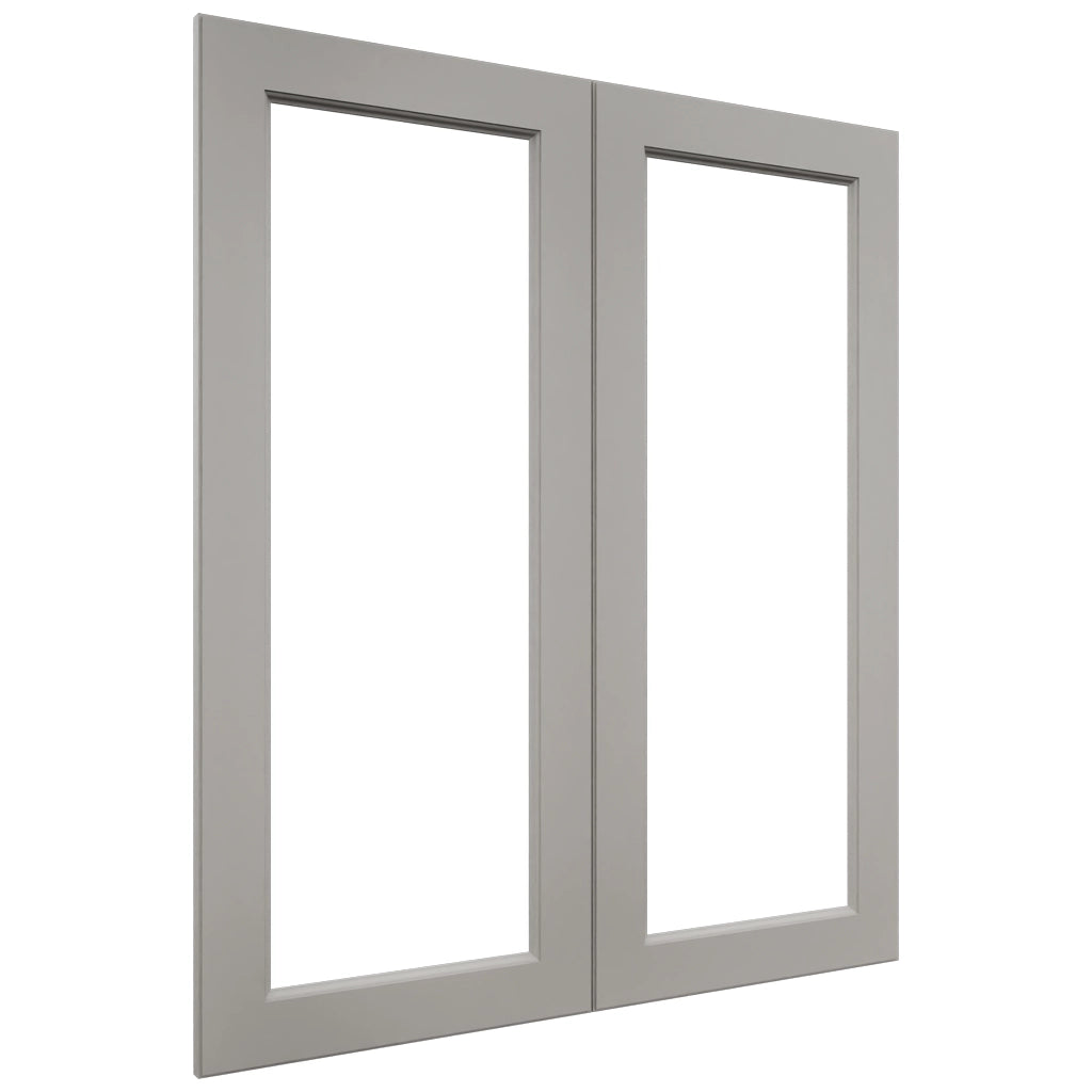 Fabuwood Fusion Nickel DS DFG3642 Wall Prepped Door, Front View