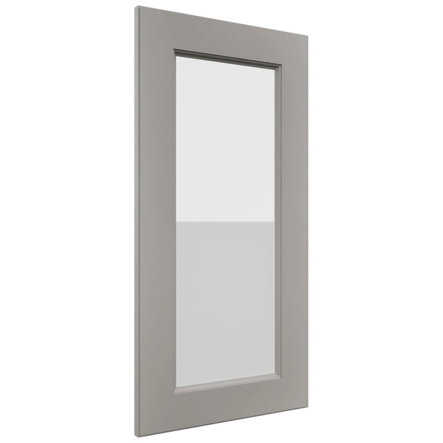 Fabuwood Fusion Nickel DS GDW1530 Wall Glass Door, Front View