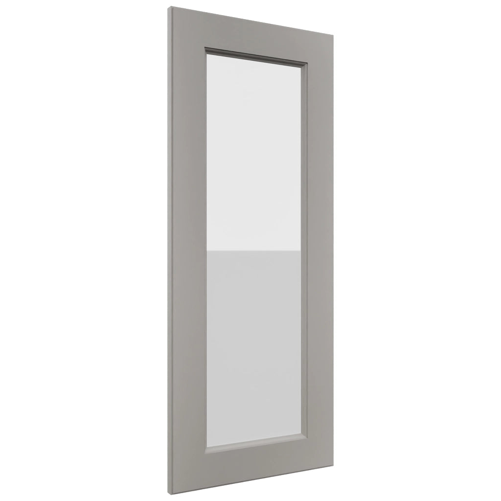 Fabuwood Fusion Nickel DS GDW1536 Wall Glass Door, Front View