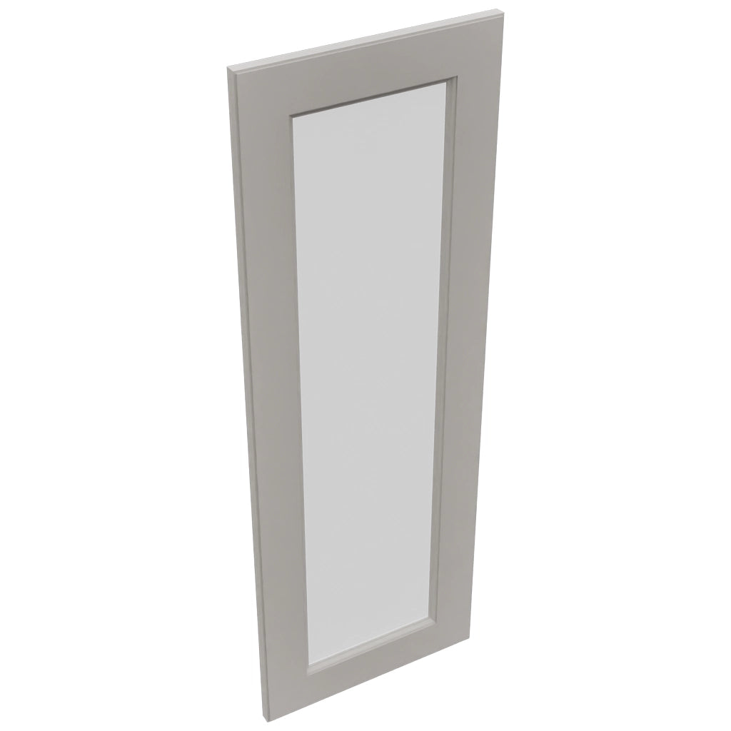 Fabuwood Fusion Nickel DS GDW1542 Wall Glass Door, Top View
