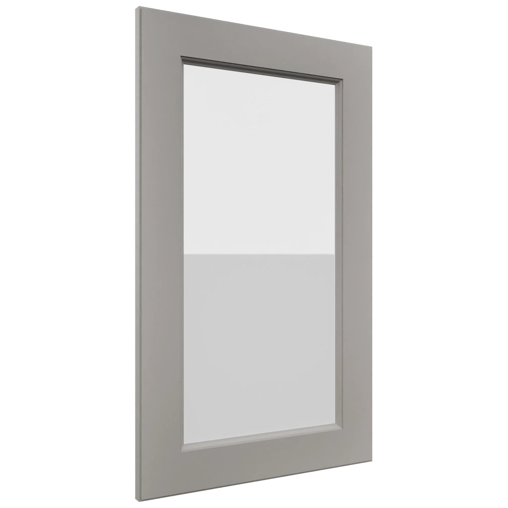 Fabuwood Fusion Nickel DS GDW1830 Wall Glass Door, Front View