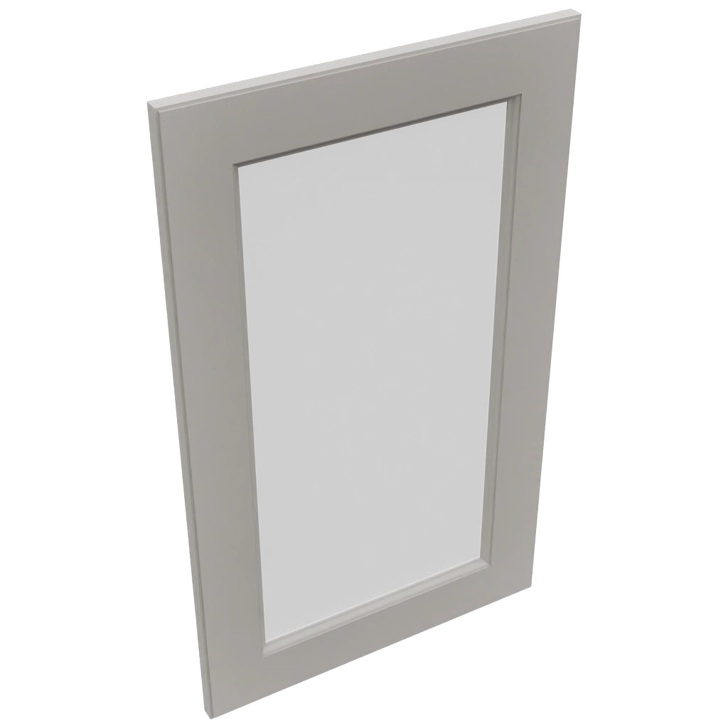 Fabuwood Fusion Nickel DS GDW1830 Wall Glass Door, Top View