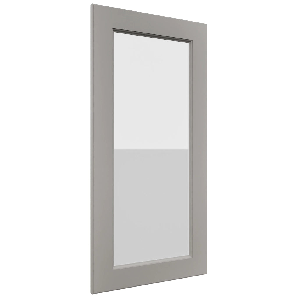 Fabuwood Fusion Nickel DS GDW1836 Wall Glass Door, Front View