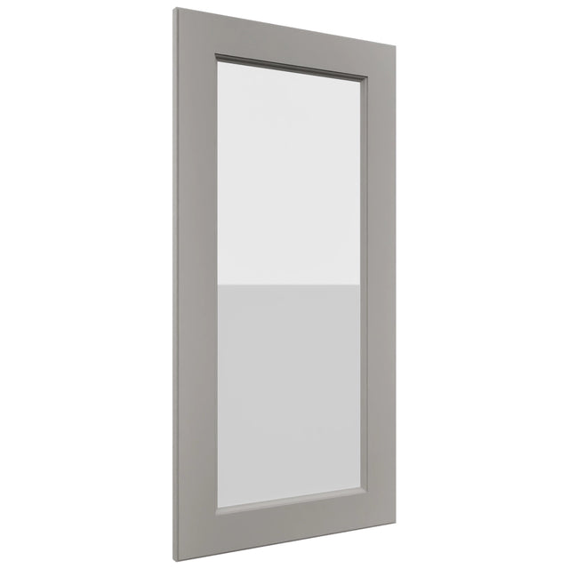 Fabuwood Fusion Nickel DS GDW1836 Wall Glass Door, Front View