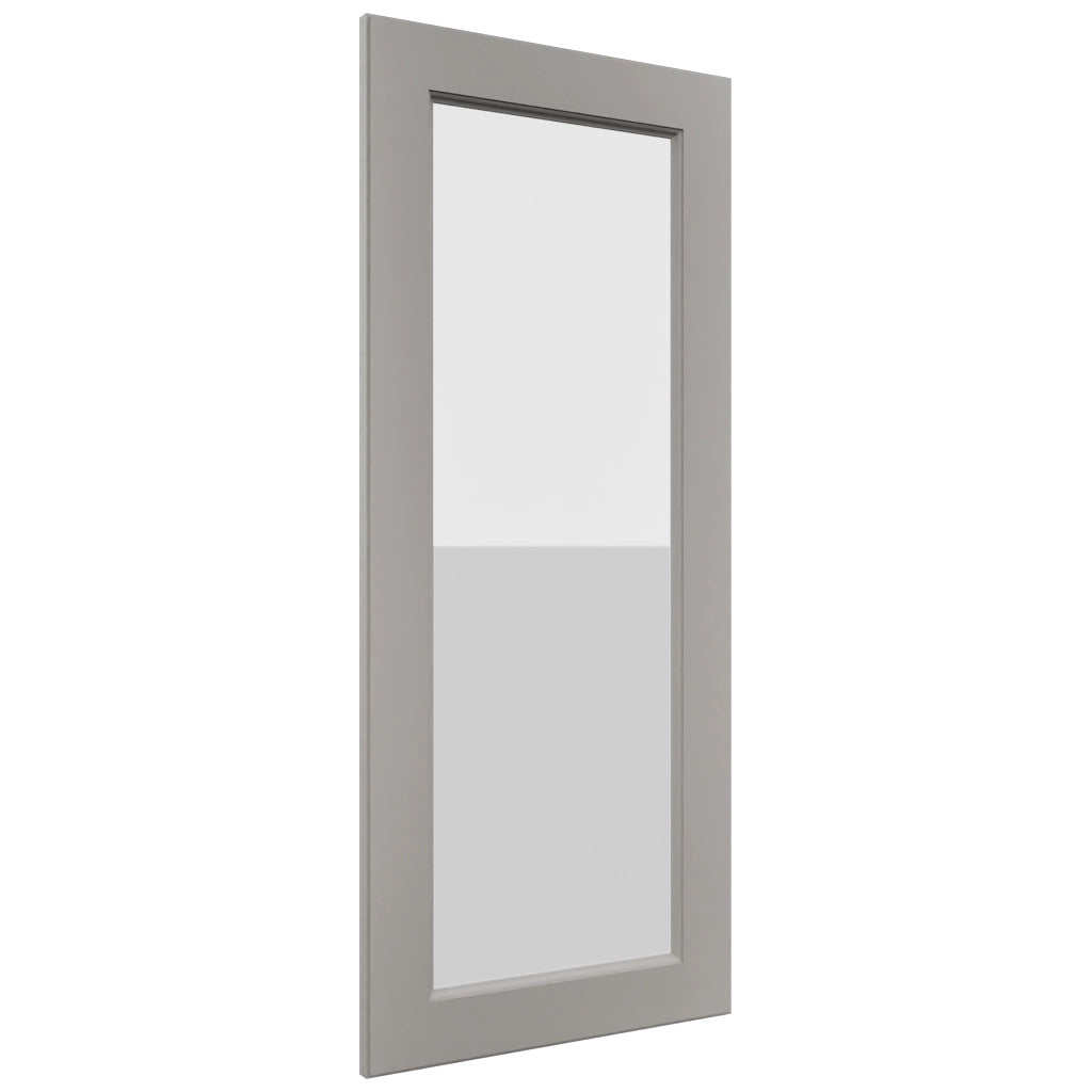 Fabuwood Fusion Nickel DS GDW1842 Wall Glass Door, Front View