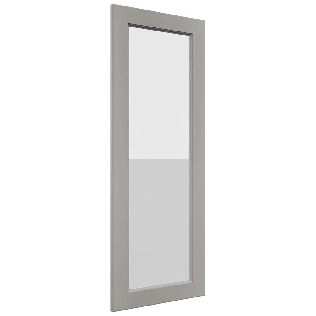 Fabuwood Fusion Nickel DS GDWD1860 Wall Glass Door, Front View