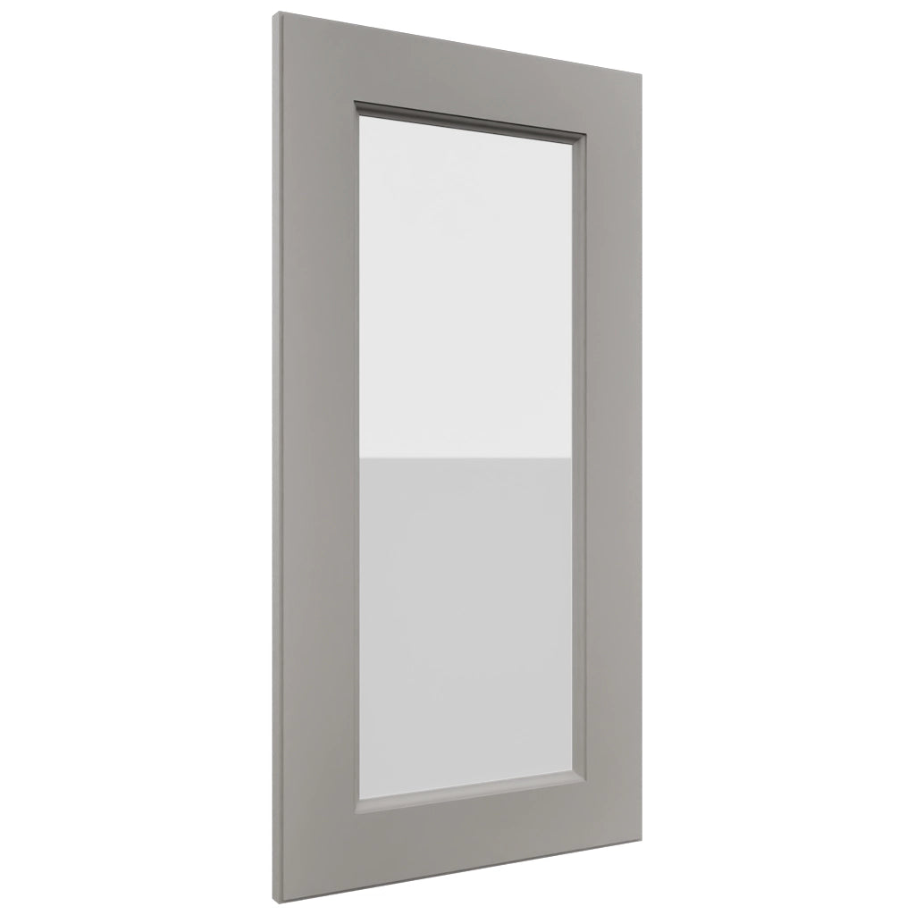 Fabuwood Fusion Nickel DS GDWDC2430 Wall Glass Door, Front View