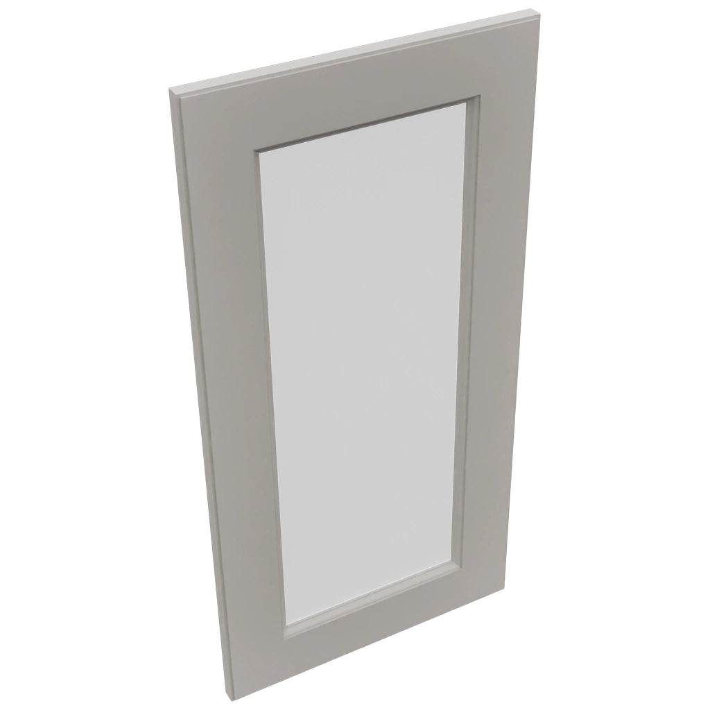 Fabuwood Fusion Nickel DS GDWDC2430 Wall Glass Door, Top View