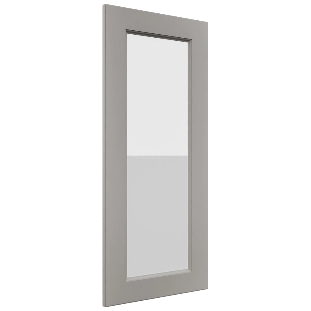 Fabuwood Fusion Nickel DS GDWDC2436 Wall Glass Door, Front View