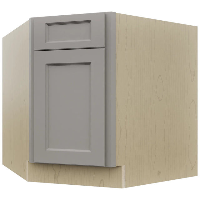 Fabuwood Fusion Nickel DSB36 Base Corner Diagonal Sink Cabinet, Front View