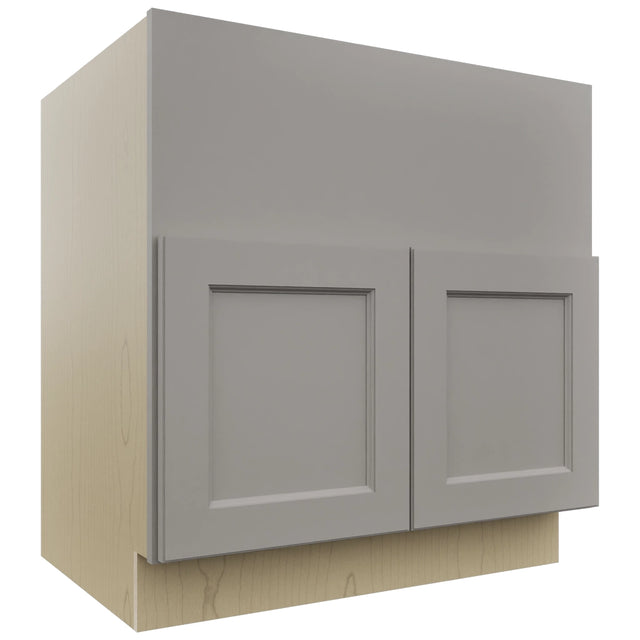 Fabuwood Fusion Nickel FS33 Base Farm Sink Cabinet, Front View