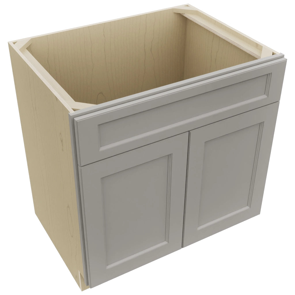 Fabuwood Fusion Nickel SB33SDF Base Sink Cabinet, Top View