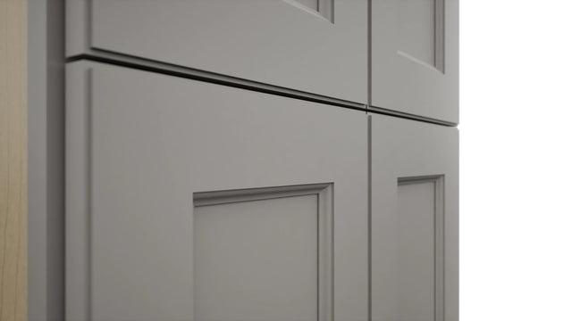 Fabuwood Fusion Nickel TP242496 Tall Pantry Cabinet, Detail View
