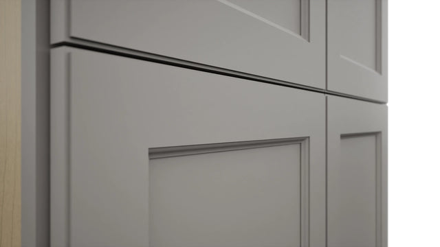 Fabuwood Fusion Nickel TP361296 Tall Pantry Cabinet, Detail View