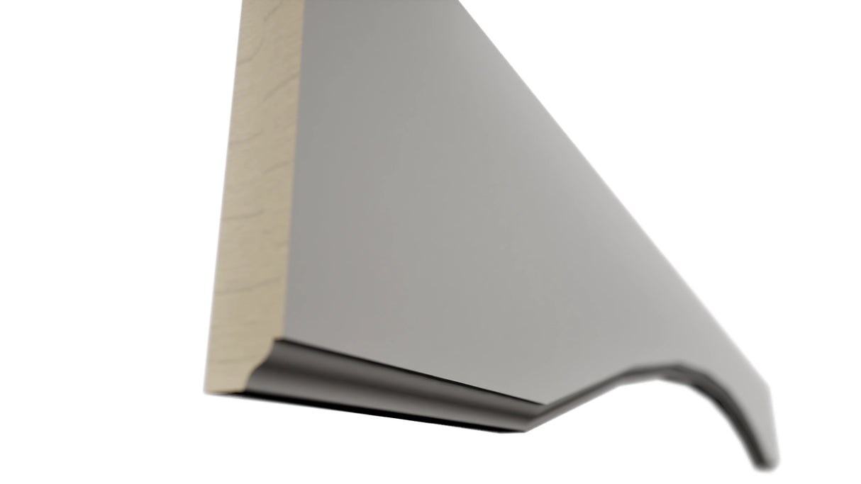 Fabuwood Fusion Nickel VAR54 Wall Valance, Detail View