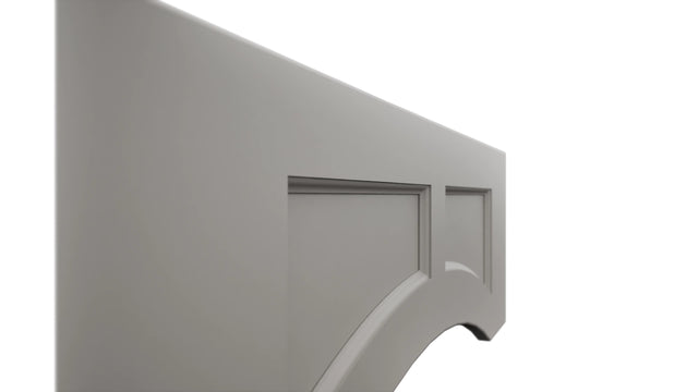 Fabuwood Fusion Nickel VARP36 Wall Valance, Detail View