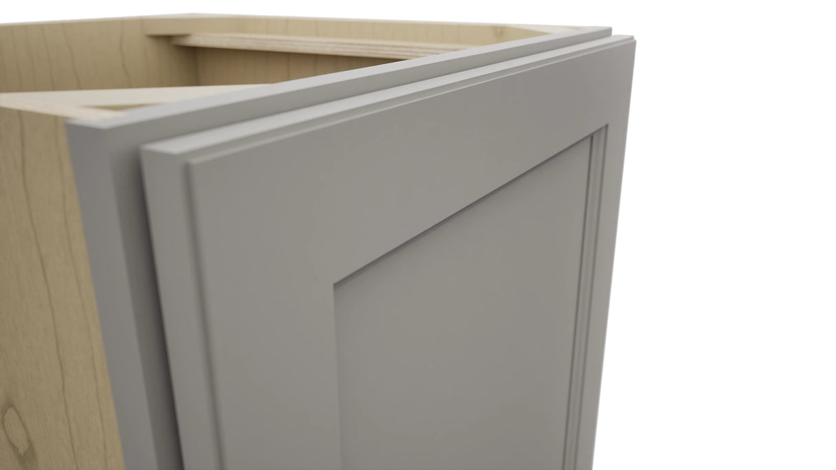 Fabuwood Fusion Nickel VB21FD Vanity Base Full Height Cabinet, Detail View