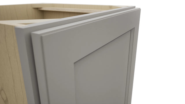 Fabuwood Fusion Nickel VB21FD Vanity Base Full Height Cabinet, Detail View