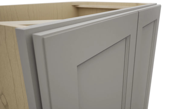Fabuwood Fusion Nickel VB33FD Vanity Base Standard Cabinet, Detail View