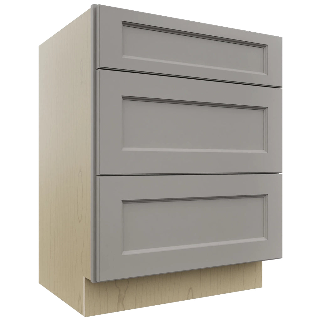 Fabuwood Fusion Nickel VDB27-34 Vanity Drawer Cabinet, Front View