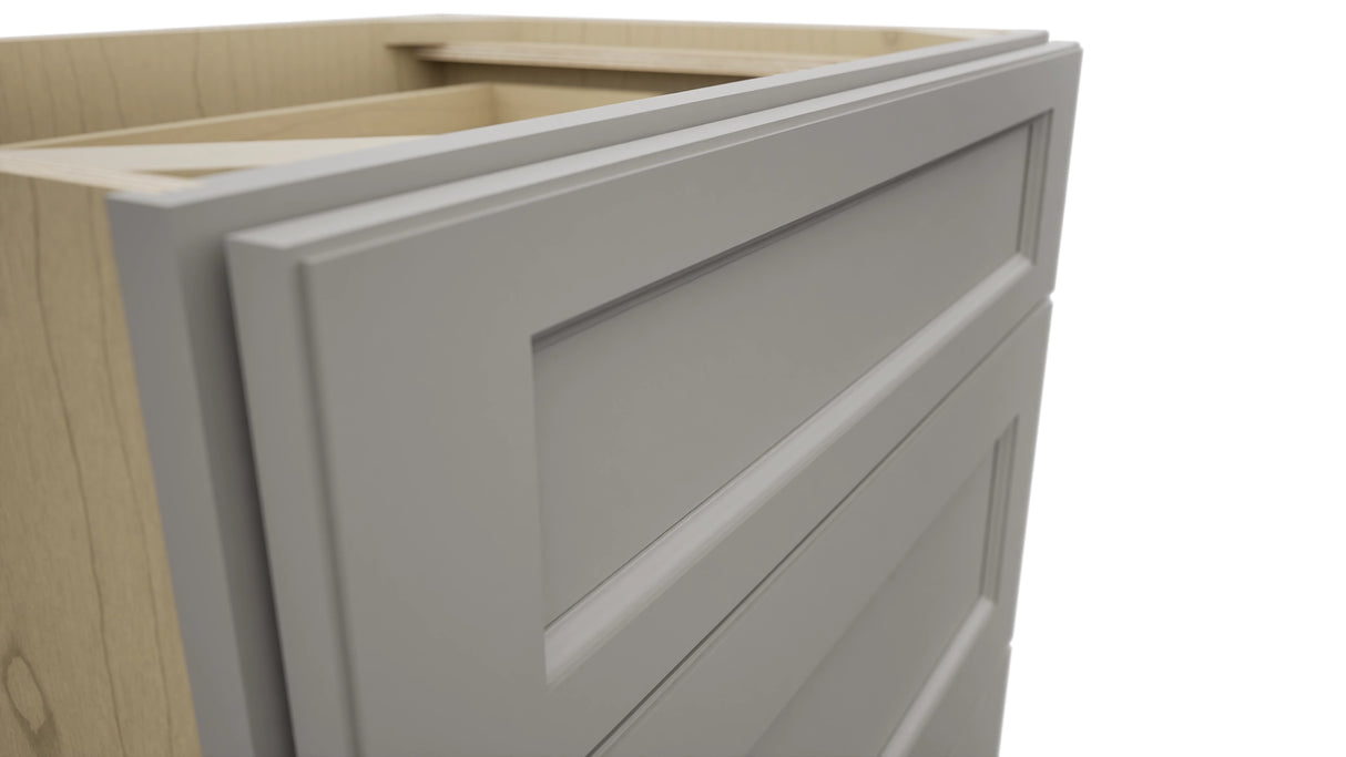 Fabuwood Fusion Nickel VDB27-34 Vanity Drawer Cabinet, Detail View