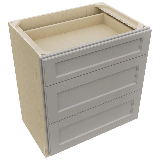 Fabuwood Fusion Nickel VDB30-34 Vanity Drawer Cabinet, Top View