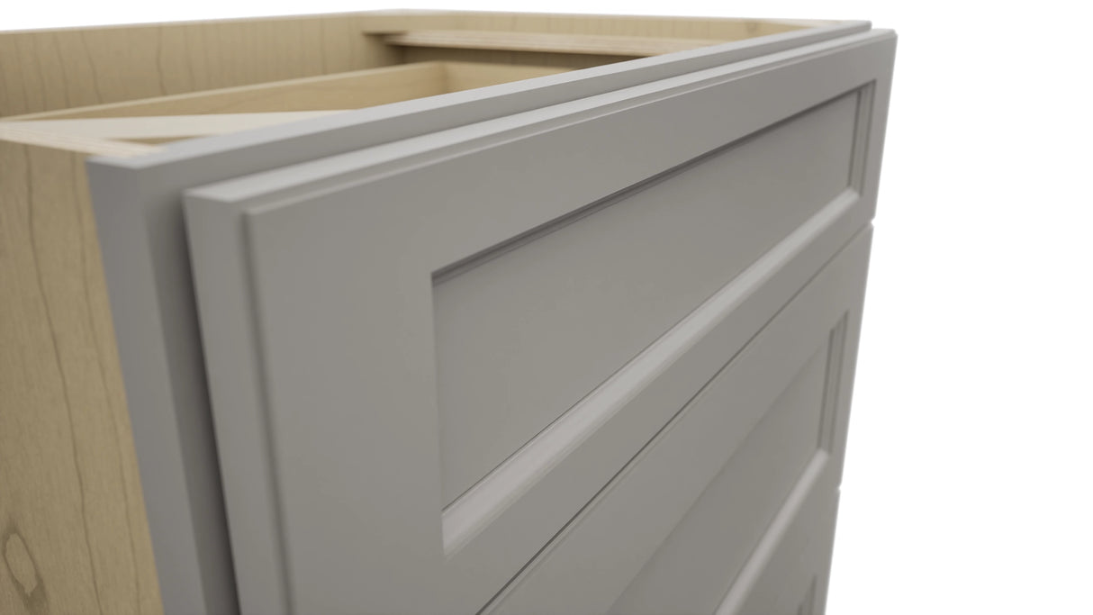 Fabuwood Fusion Nickel VDB30-34 Vanity Drawer Cabinet, Detail View