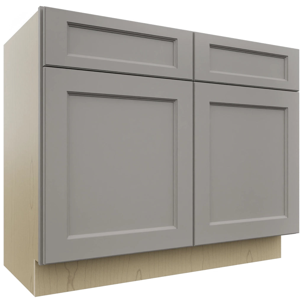 Fabuwood Fusion Nickel VSB42-34 Vanity Sink Cabinet, Front View