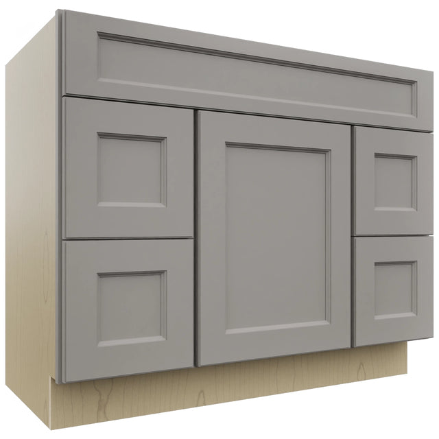 Fabuwood Fusion Nickel VSD30DL Vanity Combo Cabinet, Front View