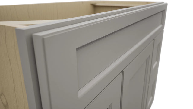 Fabuwood Fusion Nickel VSD30DL Vanity Combo Cabinet, Detail View