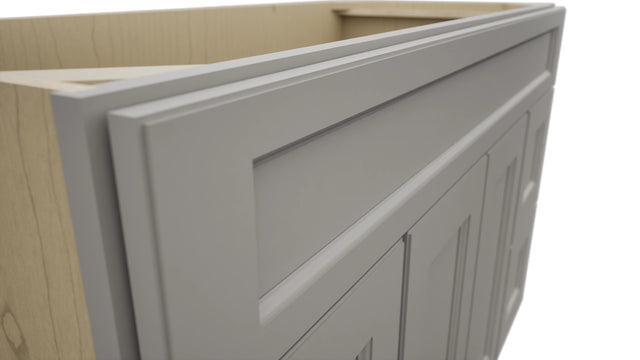 Fabuwood Fusion Nickel VSD30DR Vanity Combo Cabinet, Detail View
