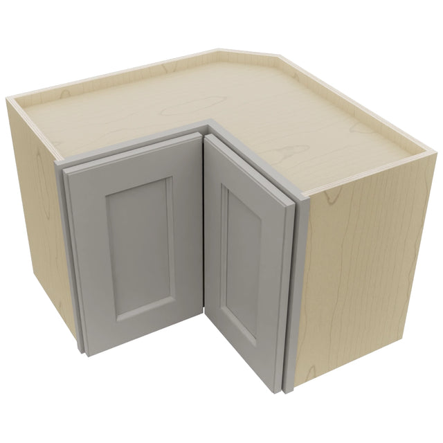 Fabuwood Fusion Nickel WPC2418 Wall Corner Pie Cabinet, Top View