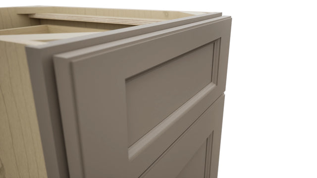 Fabuwood Fusion Oyster B18 Base Standard Cabinet, Detail View