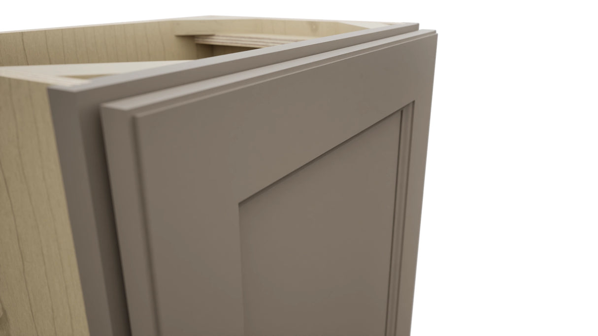 Fabuwood Fusion Oyster B18FD-12D Base Full Door Cabinet, Detail View