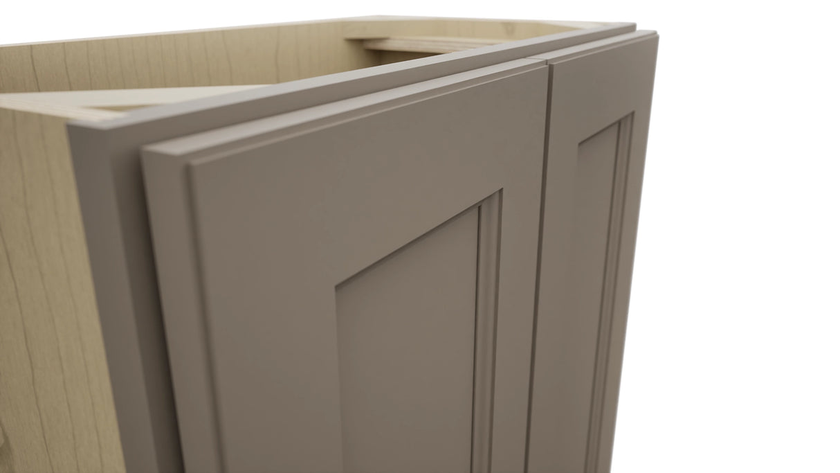 Fabuwood Fusion Oyster B24FD-12D Base Full Door Cabinet, Detail View