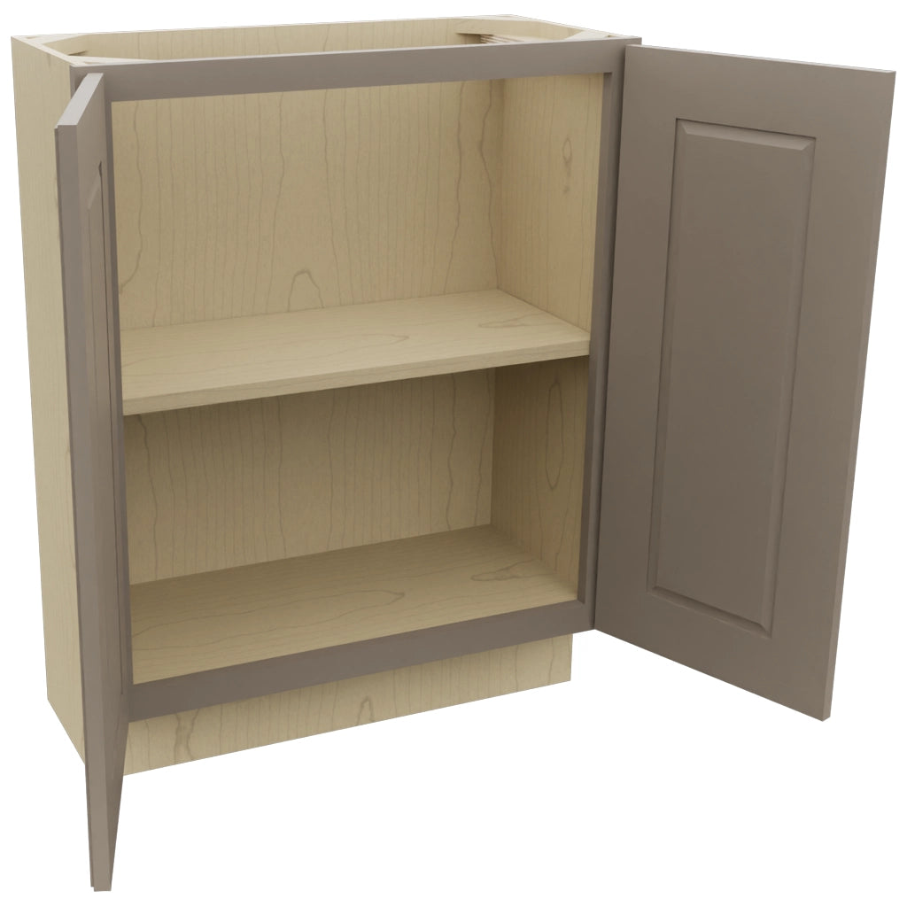 Fabuwood Fusion Oyster B27FD-12D Base Full Door Cabinet, Open View
