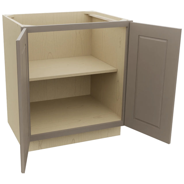 Fabuwood Fusion Oyster B30FD Base Full Door Cabinet, Open View