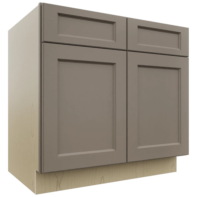 Fabuwood Fusion Oyster B36 Base Standard Cabinet, Front View