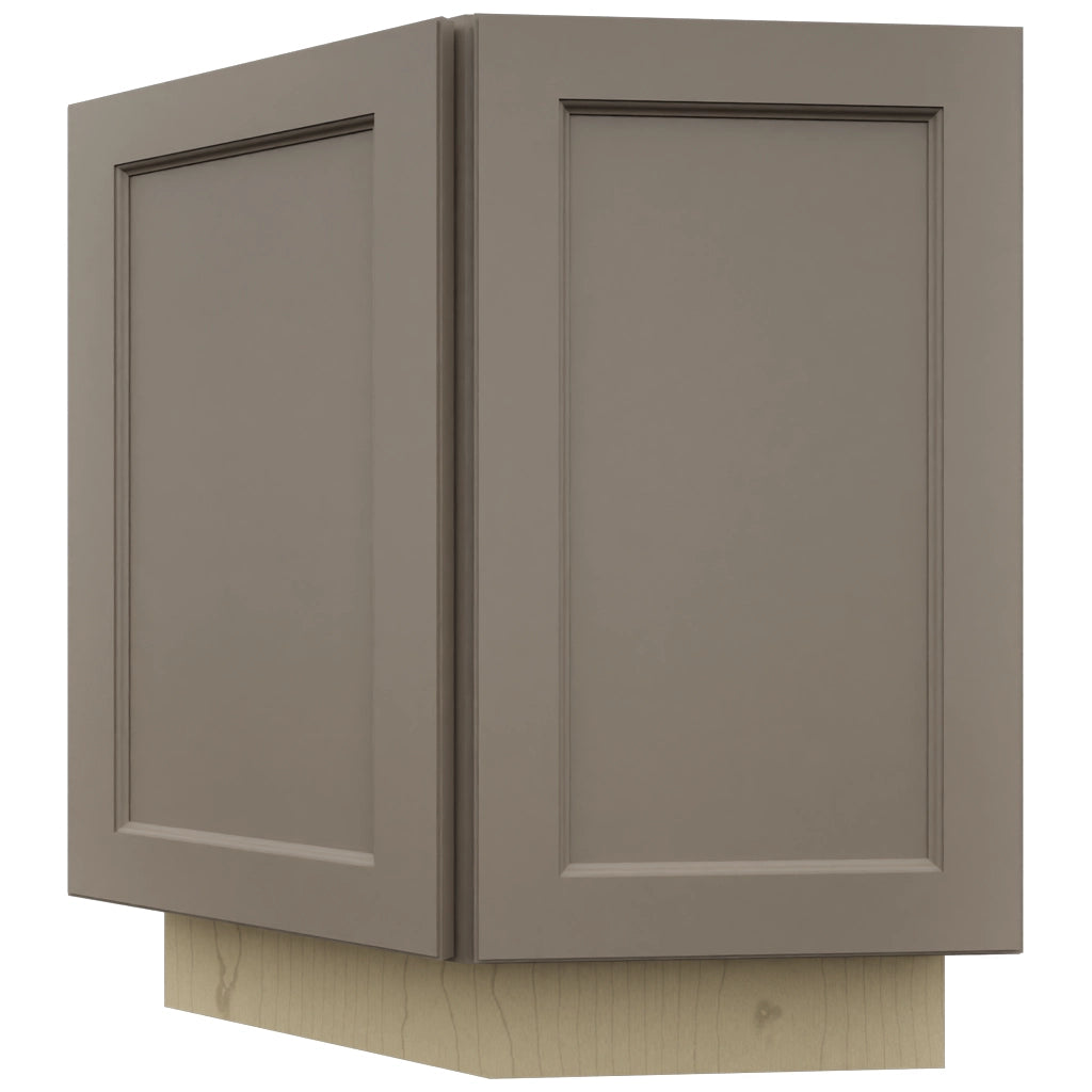 Fabuwood Fusion Oyster BRA24 Base Return Angle Cabinet, Front View