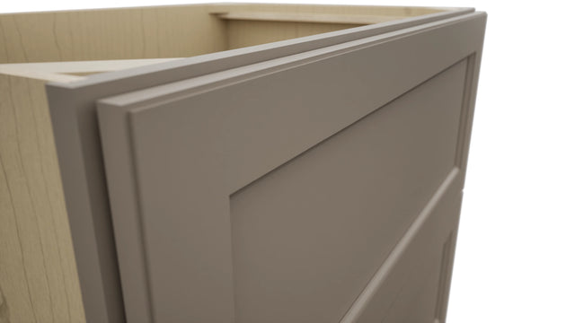Fabuwood Fusion Oyster DB36-2 Base 2 Drawers Cabinet, Detail View