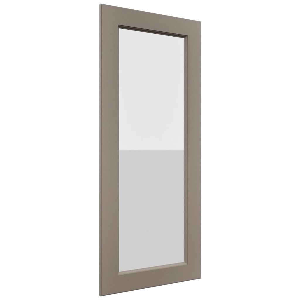 Fabuwood Fusion Oyster DS GDW1842 Wall Glass Door, Front View