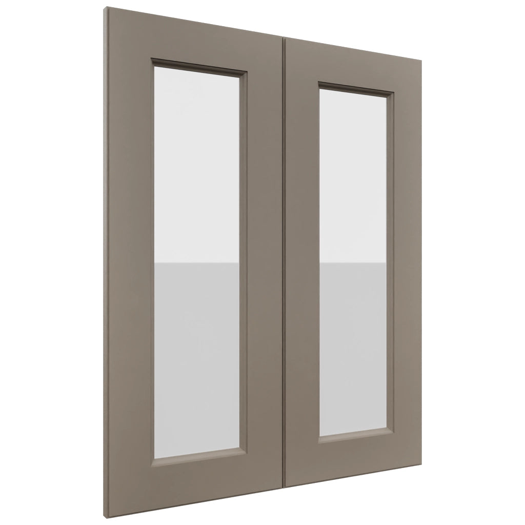 Fabuwood Fusion Oyster DS GDW2430 Wall Glass Door, Front View
