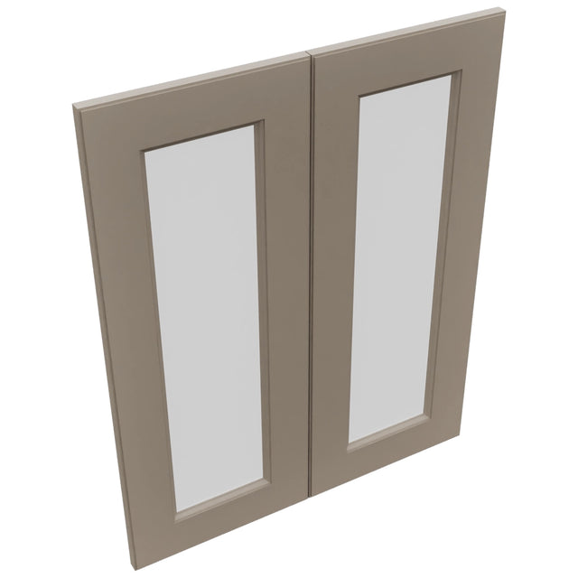Fabuwood Fusion Oyster DS GDW2430 Wall Glass Door, Top View