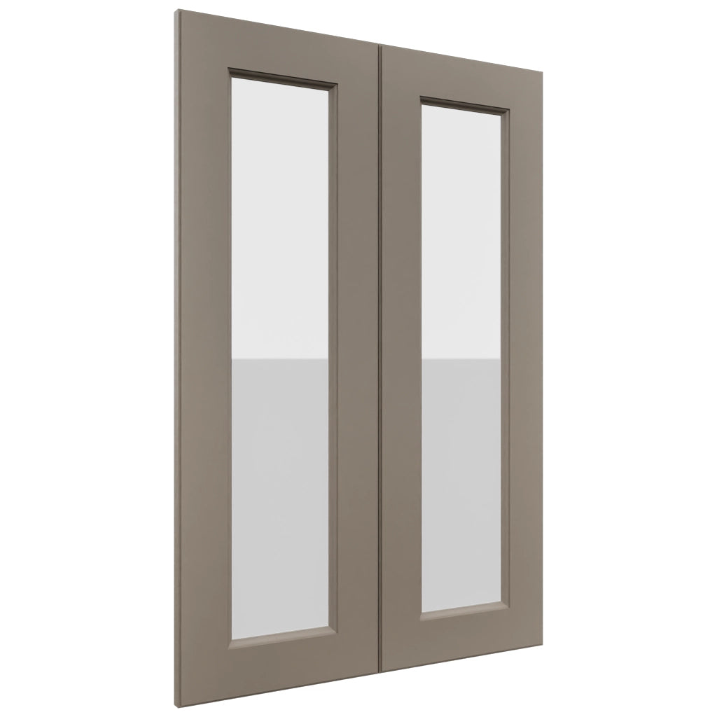 Fabuwood Fusion Oyster DS GDW2436 Wall Glass Door, Front View