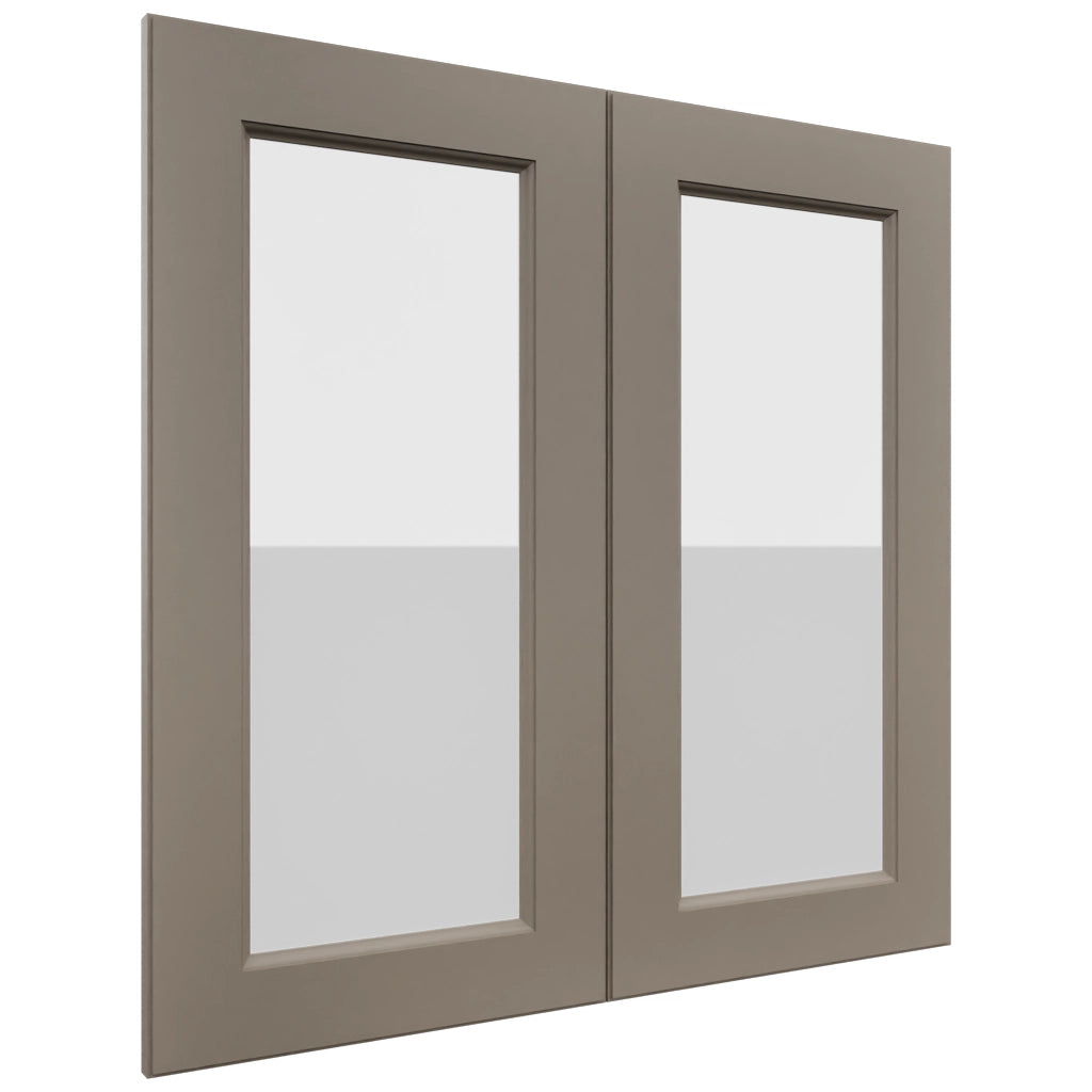 Fabuwood Fusion Oyster DS GDW3030 Wall Glass Door, Front View