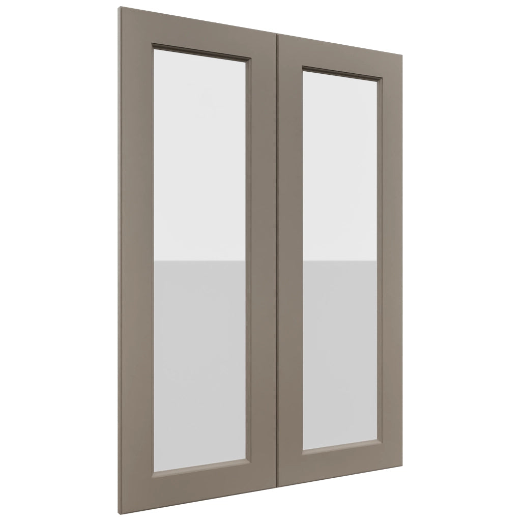 Fabuwood Fusion Oyster DS GDW3042 Wall Glass Door, Front View