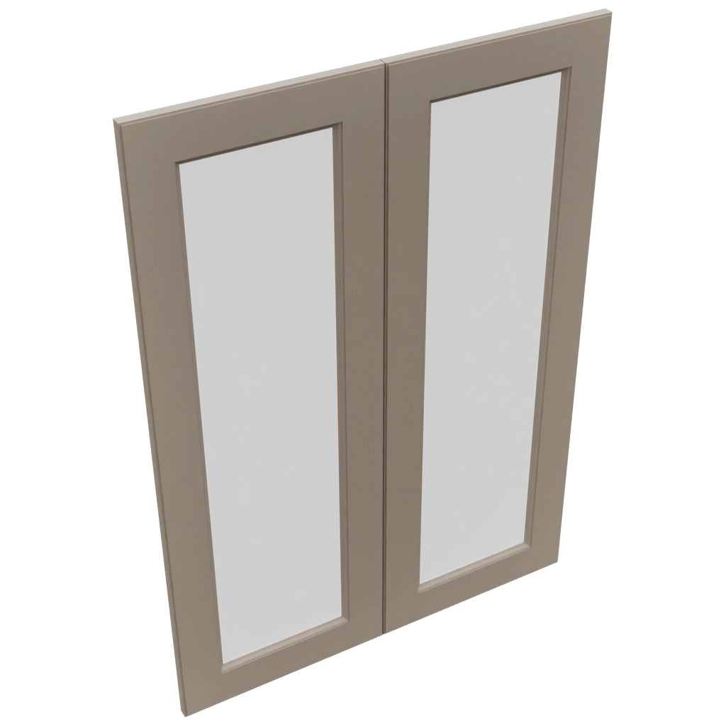 Fabuwood Fusion Oyster DS GDW3042 Wall Glass Door, Top View