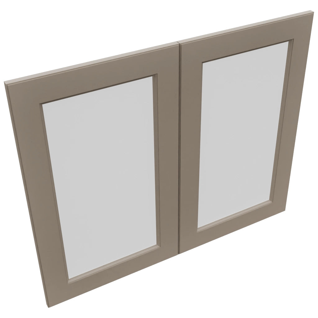 Fabuwood Fusion Oyster DS GDW3630 Wall Glass Door, Top View