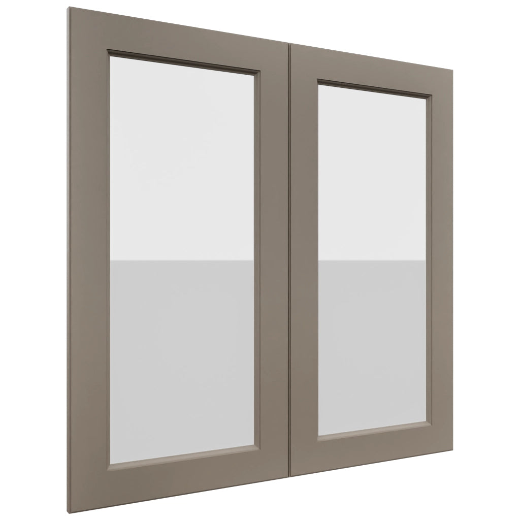 Fabuwood Fusion Oyster DS GDW3636 Wall Glass Door, Front View